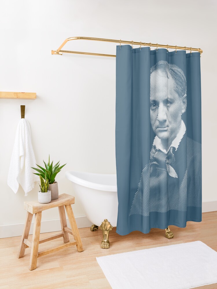 Alternate view of Charles Baudelaire Shower Curtain