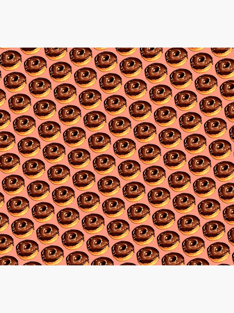 Chocolate Donut Pattern - Pink by KellyGilleran