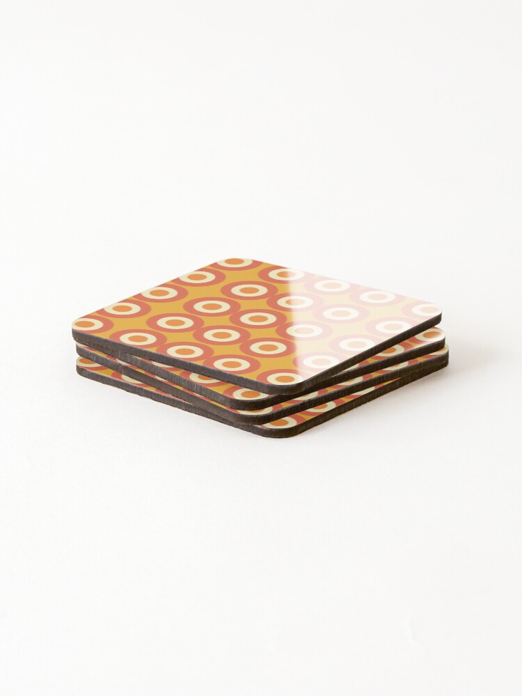 Alternate view of Cool and Groovy pattern design Coasters (Set of 4)