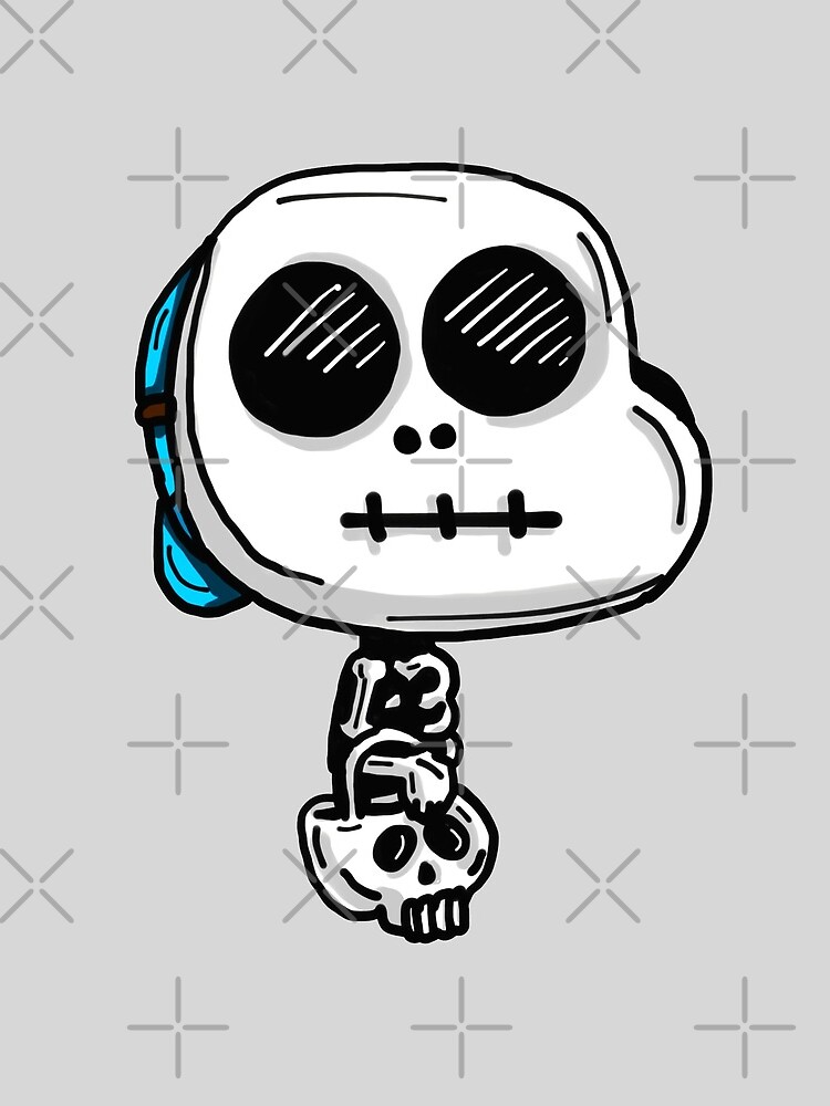 Gumball Watterson from The Amazing World of Gumball™ wearing a Halloween Skeleton Costume by sketchNkustom