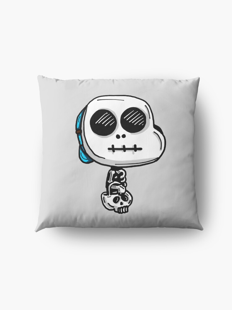 Alternate view of Gumball Watterson from The Amazing World of Gumball™ wearing a Halloween Skeleton Costume Floor Pillow