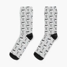 Gumball Watterson from The Amazing World of Gumballâ„¢ wearing a Halloween Skeleton Costume Socks