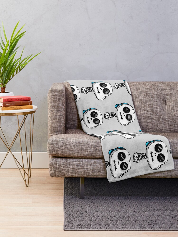 Alternate view of Gumball Watterson from The Amazing World of Gumball™ wearing a Halloween Skeleton Costume Throw Blanket