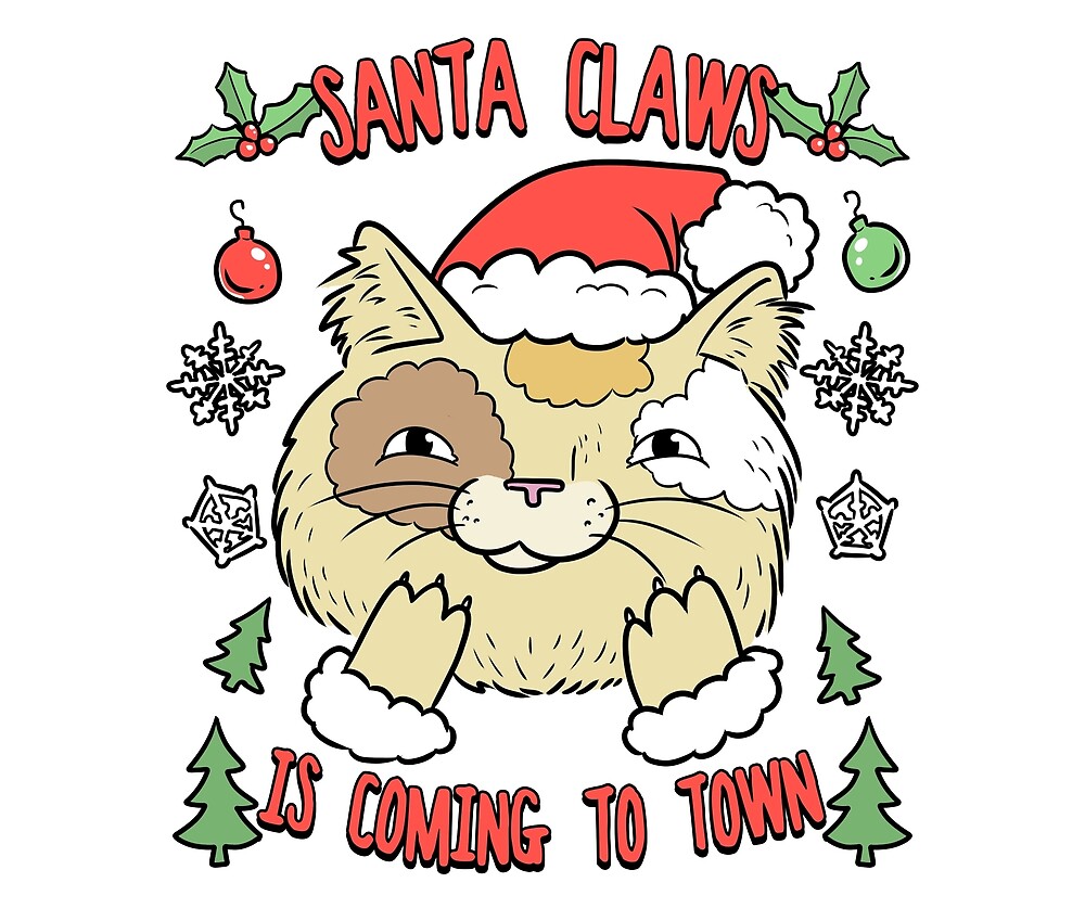 Santa Claws Cat | Christmas Kitty by Kittyworks