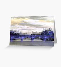 Parisian Mosaic - Piece 26 - La Seine Greeting Card