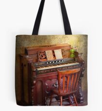 Organist - Playing the songs of the gospel Tote Bag