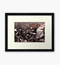 Black Legos Framed Print