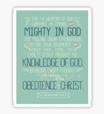 Obedience. Sticker