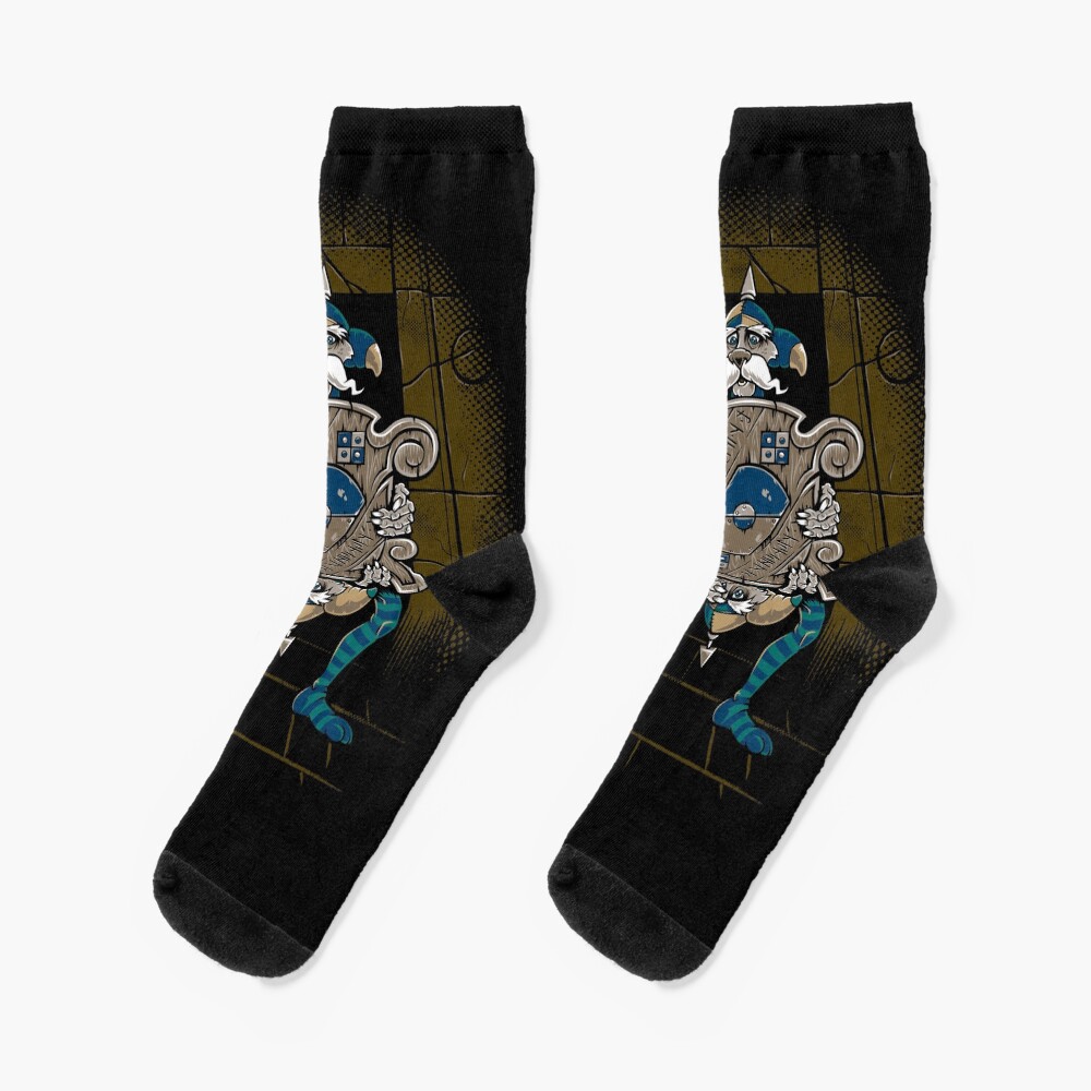 One of Us Always Lies - Labyrinth Door - Goblin - 80's Fantasy Socks