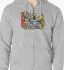 crowshe tree Zipped Hoodie