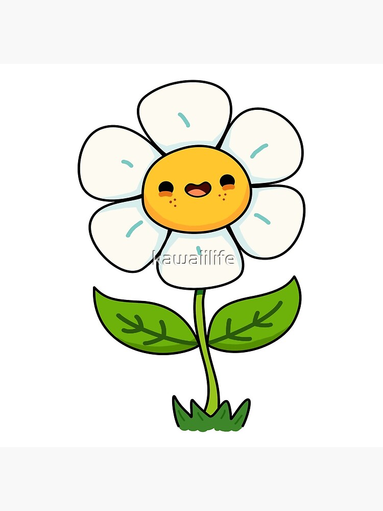 "Kawaii Daisy" Coasters (Set of 4) by kawaiilife Redbubble