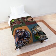 1920’s Tattoo Style Borderlands 3 Squad Comforter
