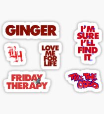 ginger mini sticker set Sticker