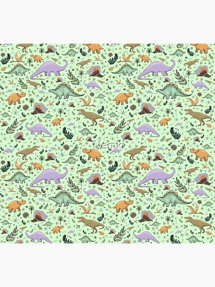 Dinosaurs in Green by Nemki