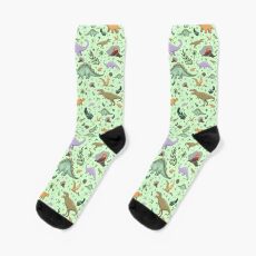 Dinosaurs in Green Sock