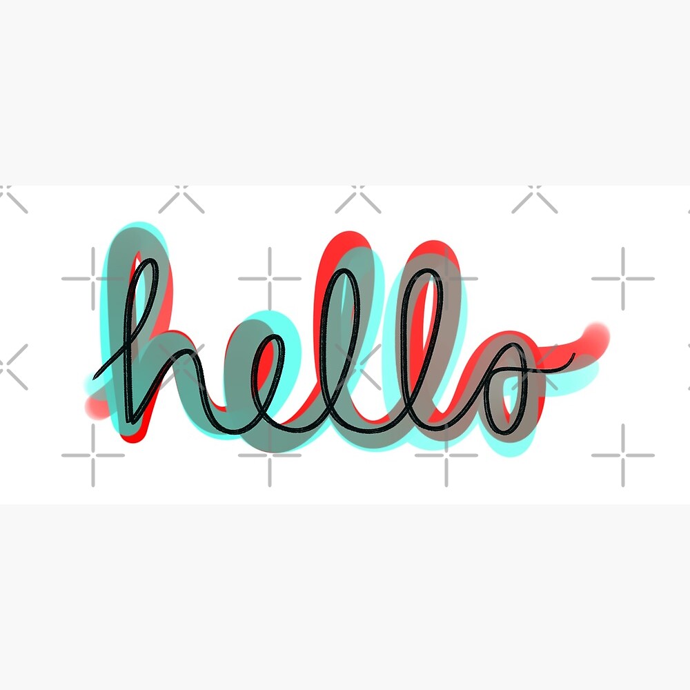 3D Hello — Poster