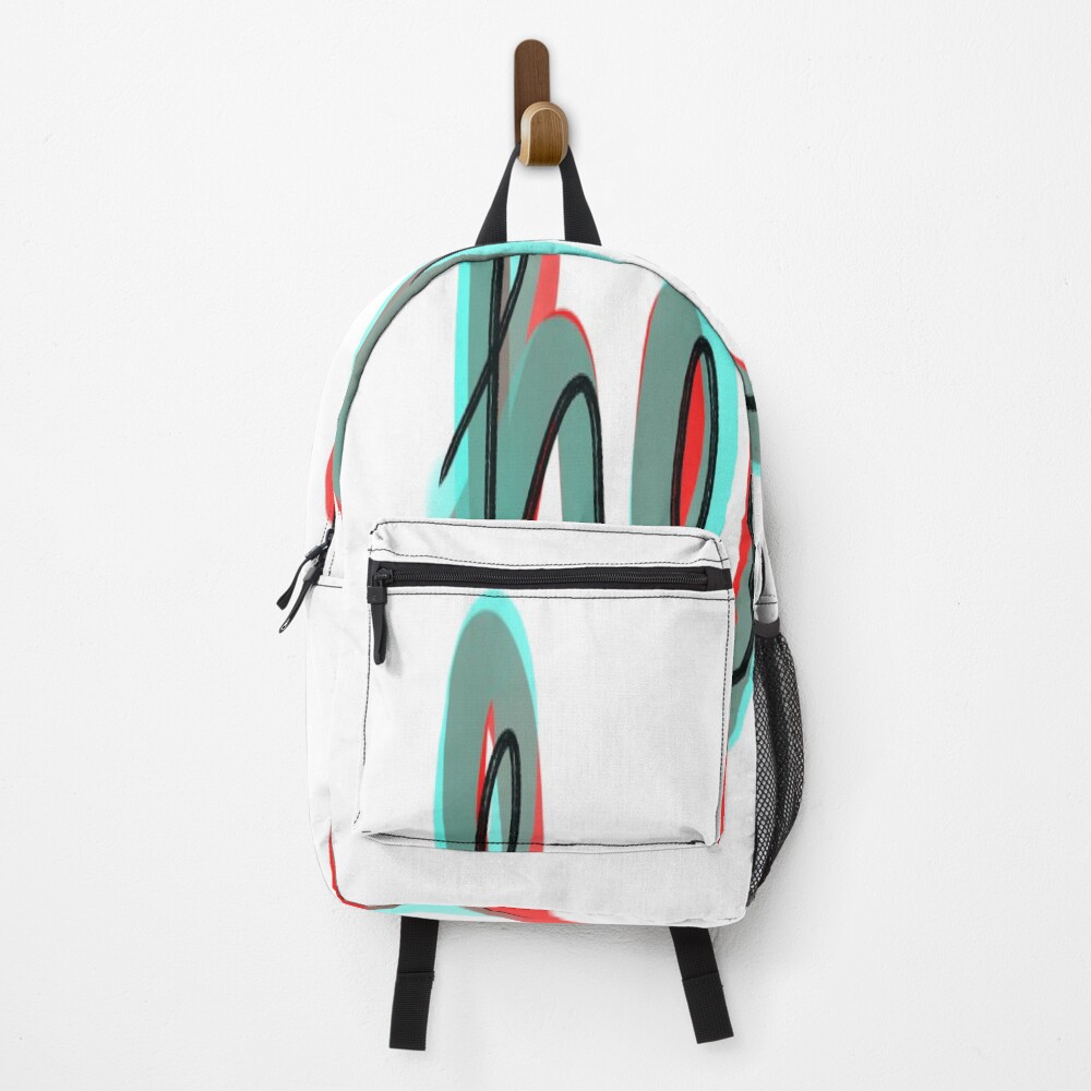 3D Hello on a backpack