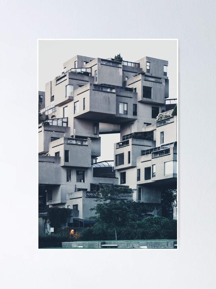 Alternate view of Habitat 67, Montreal Poster