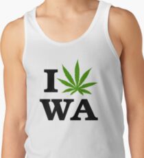 I Marijuana Love Washington Cannabis Tank Top