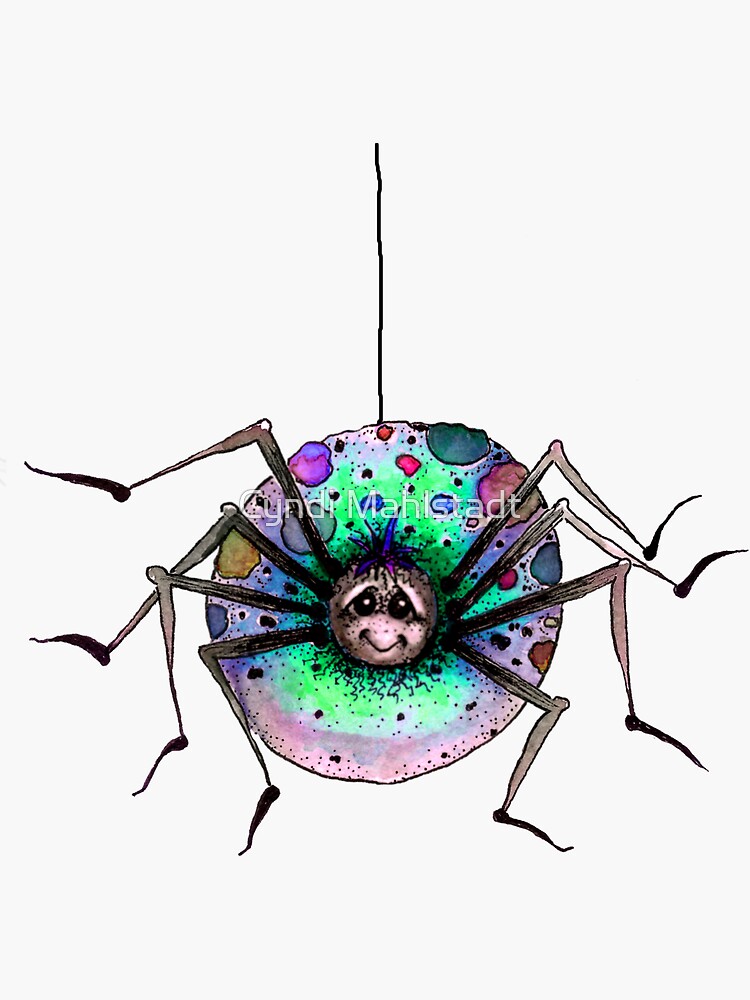 Silly Little Rainbow Spider by MeadowBug