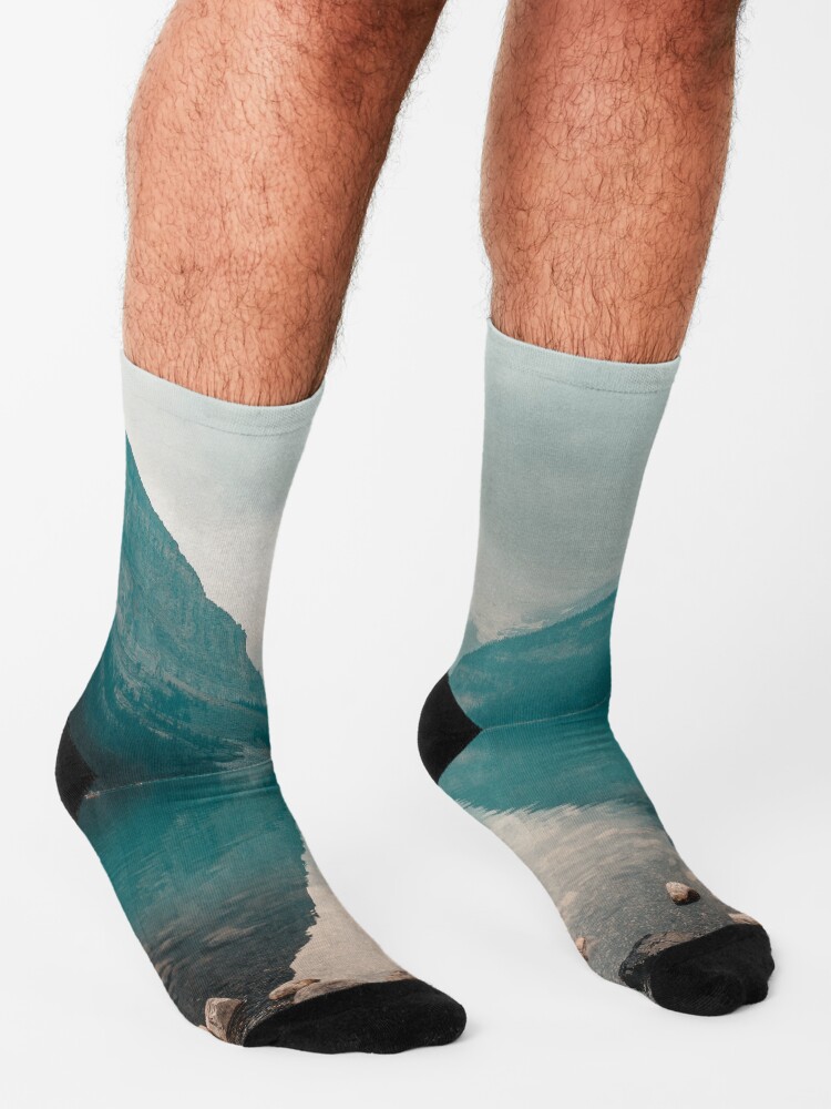 Alternate view of Lake Louise, Canada Socks
