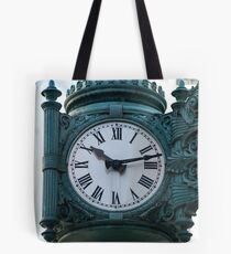 Marshall fields clock Tote Bag