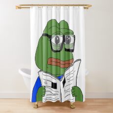 Nerd Pepe Shower Curtains Redbubble