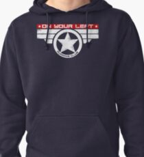 "On Your Left Running Club" Hybrid Inverted Pullover Hoodie