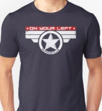 "On Your Left Running Club" Hybrid Inverted Unisex T-Shirt