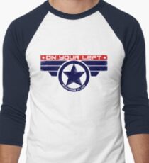 "On Your Left Running Club" Hybrid Men's Baseball ¾ T-Shirt