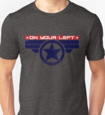 "On Your Left Running Club" Hybrid Slim Fit T-Shirt