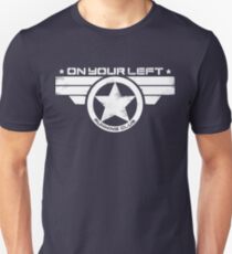 "On Your Left Running Club" Distressed Print 2 Unisex T-Shirt