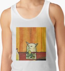 Picasso Cat Meme Paint Tank Top