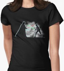Vader Luke duel Women's Fitted T-Shirt