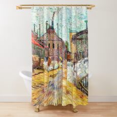 The Factory (1887) by Vincent Van Gogh. Shower Curtain