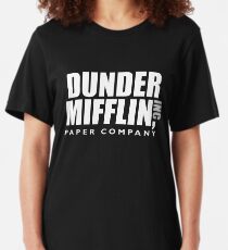The Dunder Office Mifflin Inc. Design, T-Shirt, tshirt, tee, jersey, poster, Original Funny Gift Idea, Dwight Best Quote From Slim Fit T-Shirt