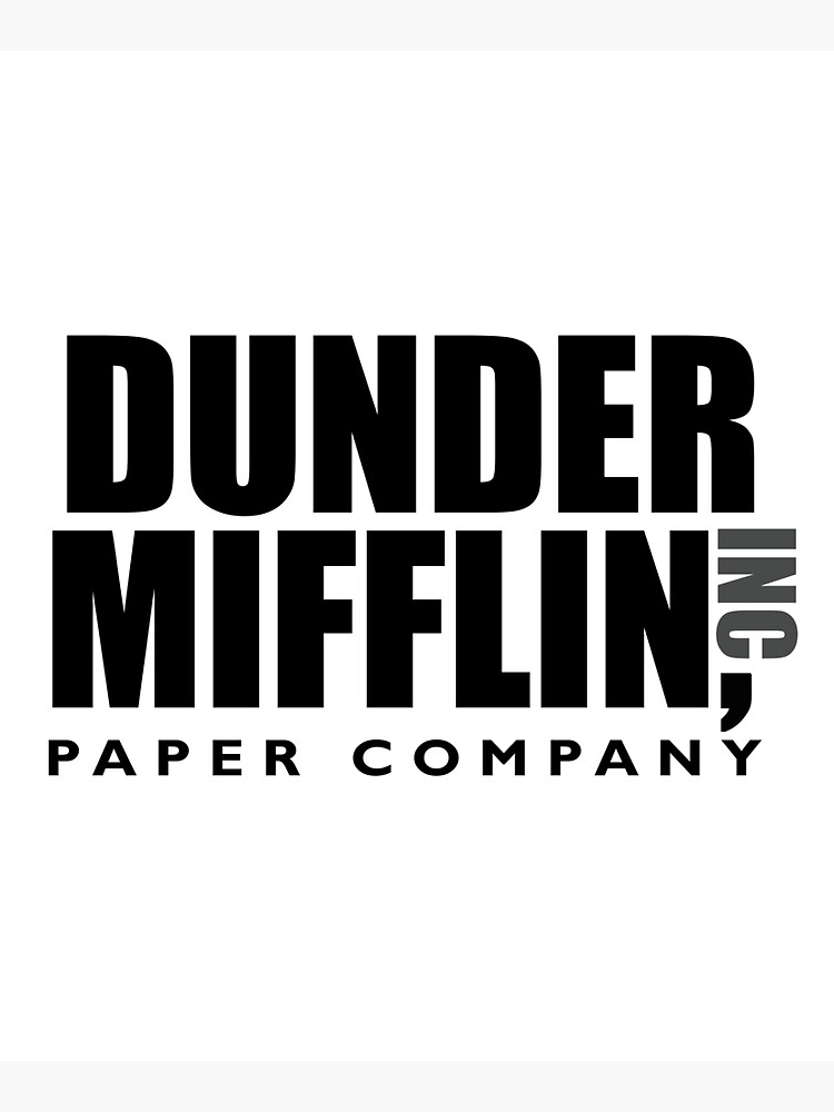 The Dunder Office Mifflin Inc. Design, T-Shirt, tshirt, tee, jersey, poster, Original Funny Gift Idea, Dwight Best Quote From by clothorama