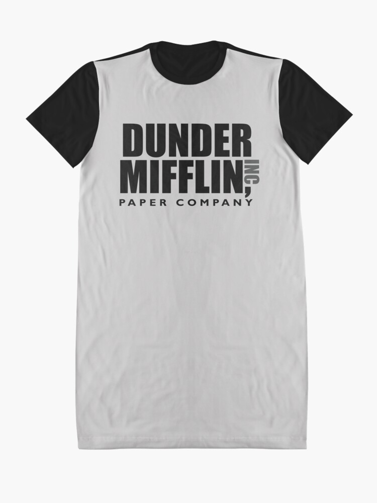Alternate view of The Dunder Office Mifflin Inc. Design, T-Shirt, tshirt, tee, jersey, poster, Original Funny Gift Idea, Dwight Best Quote From Graphic T-Shirt Dress