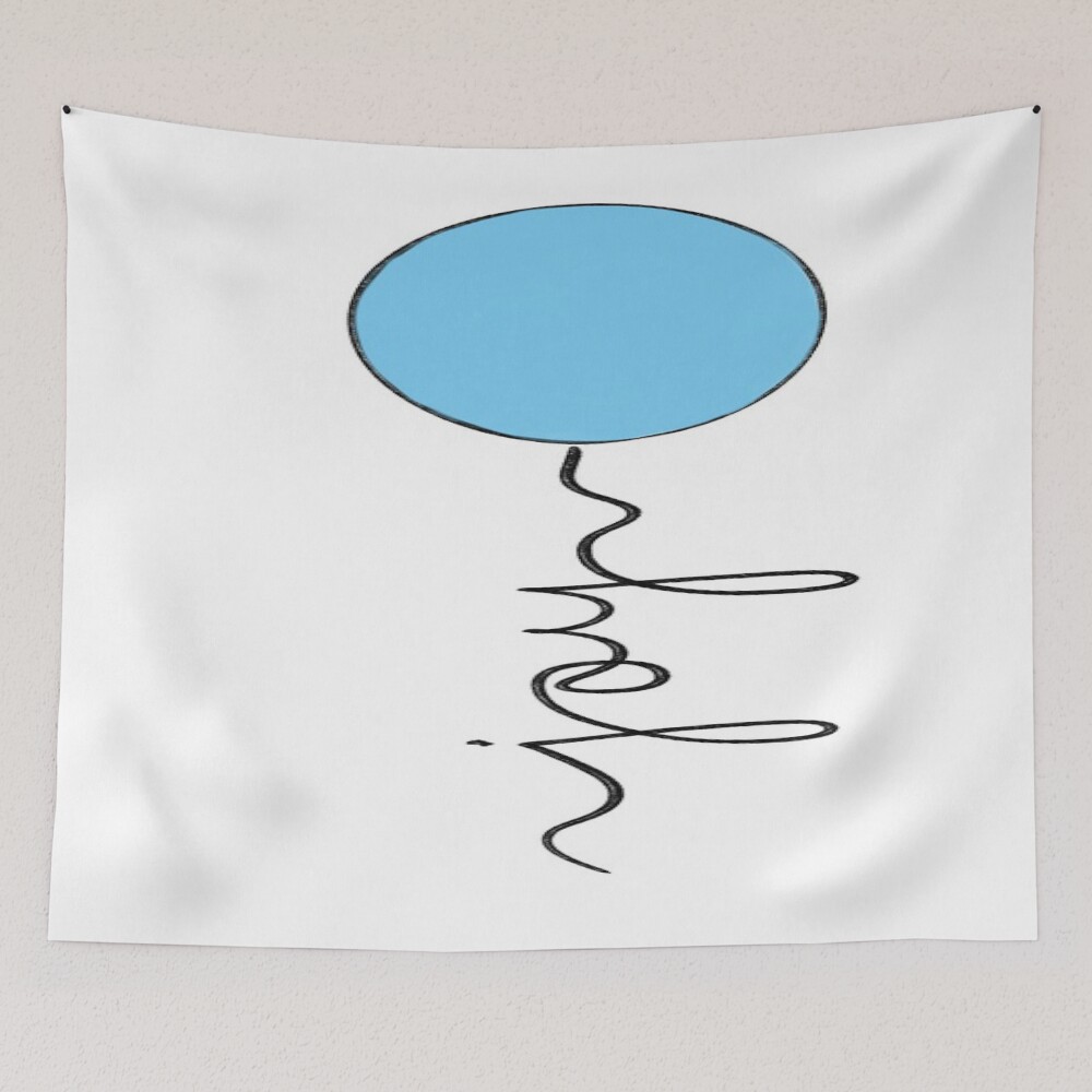 Joy Balloon on a tapestry
