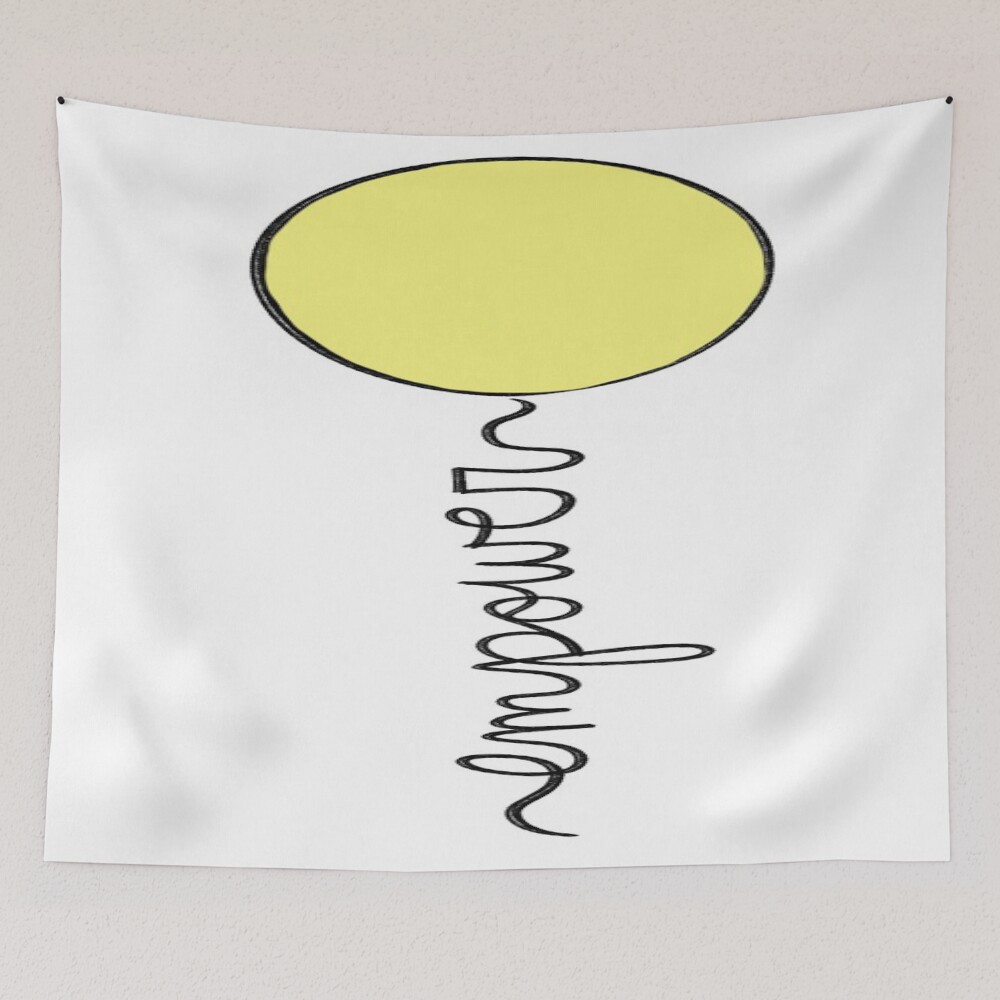 Empower Balloon on a tapestry