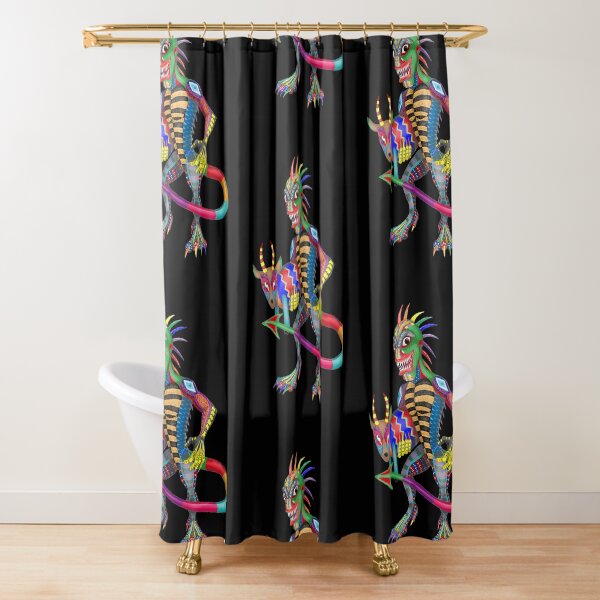 Chupacabra And Goat Shower Curtain