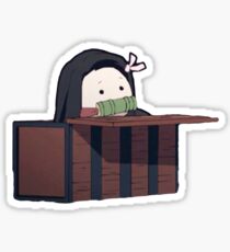 smol nezuko in box Sticker