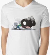 LUIGI: IMMER VERÄRGERT T-Shirt mit V-Ausschnitt