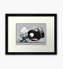 LUIGI: ALWAYS ANGRY Framed Print