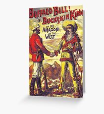 Vintage Buffalo Bill poster Greeting Card