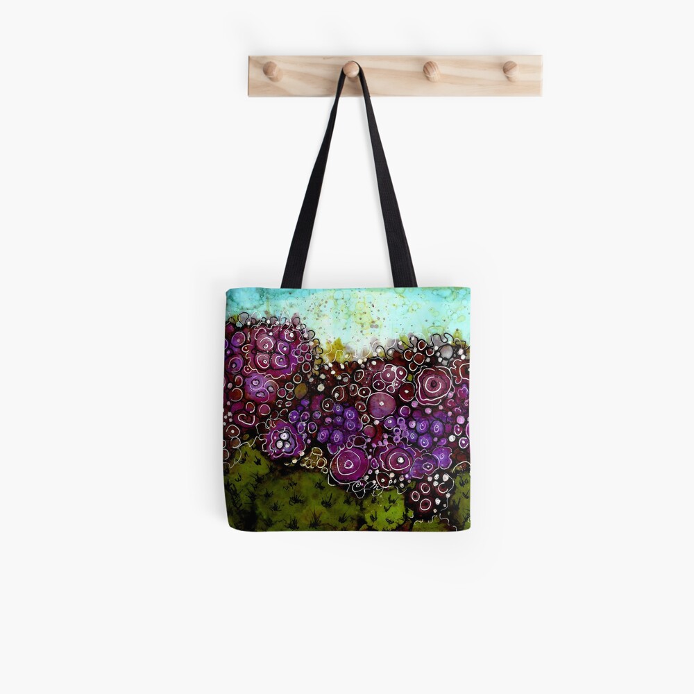 Abstract Cactus - Original Alcohol Ink Tote Bag