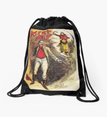 Desert Alf vintage explorer poster Drawstring Bag