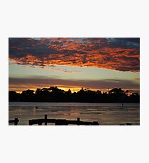 Budgewoi lake,,9-11-2010.Sunrise.. Photographic Print