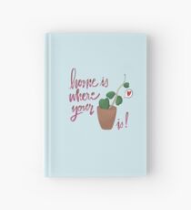 Zuhause ist, wo dein Herz (leaf hoya) ist! Notizbuch