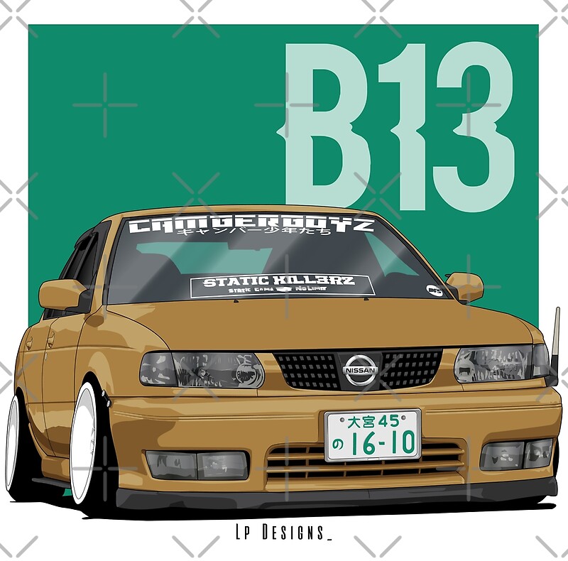 «Nissan Sentra B13» De Lpdesigns1 | Redbubble